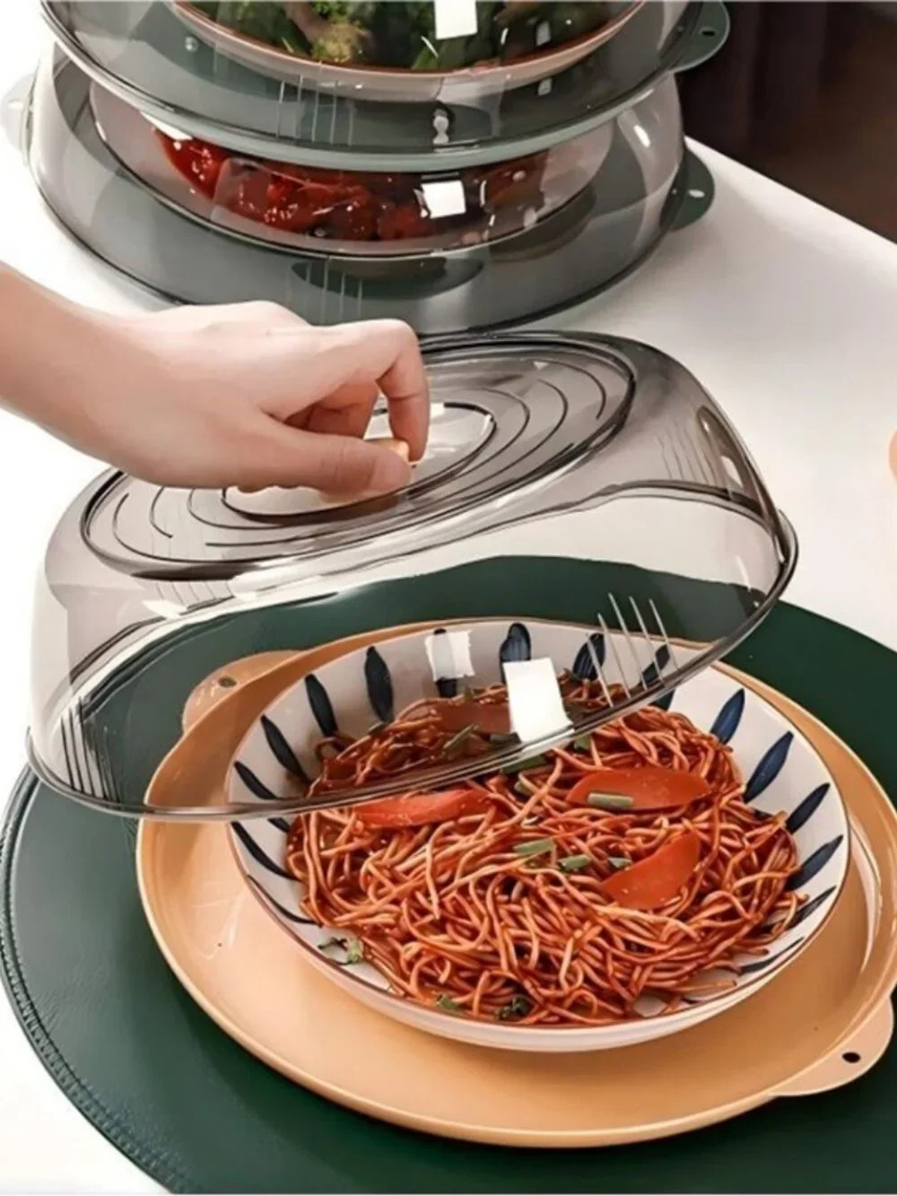 4 Pcs Long-Lasting Food Cover Rust-Proof Sturdy Plastic Storage Baking Home Tool